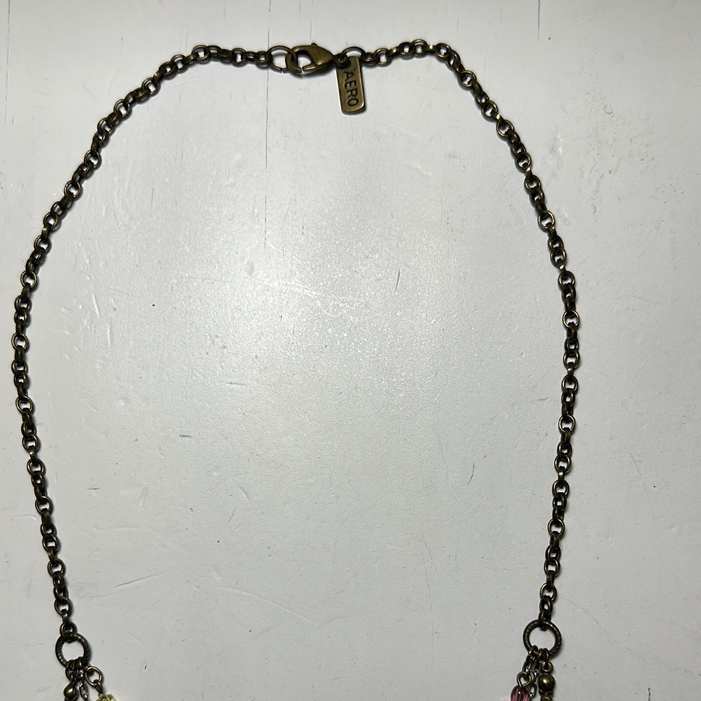 Aeropostale Multicolor Layered Beaded Necklace - Picture 2 of 3